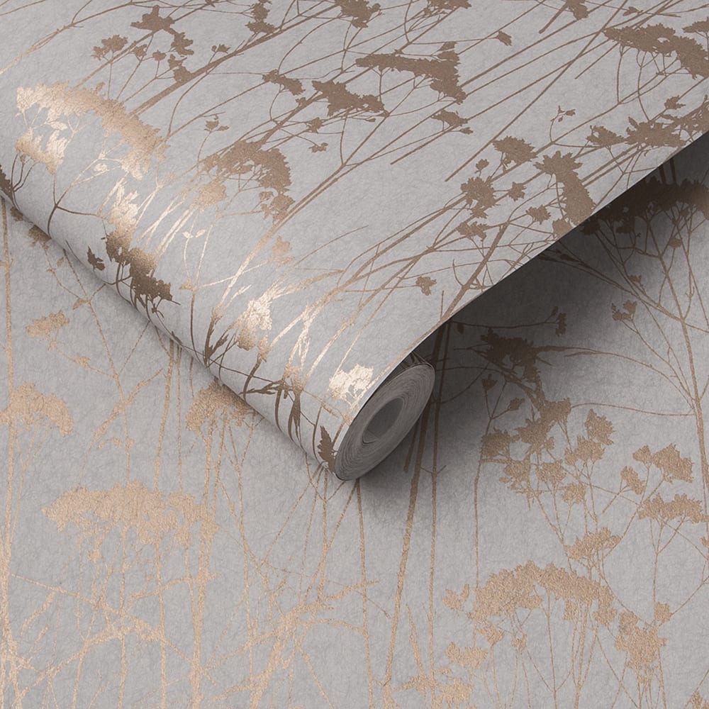 Papier peint grace gris bleuté 1005x52cm — vue 4