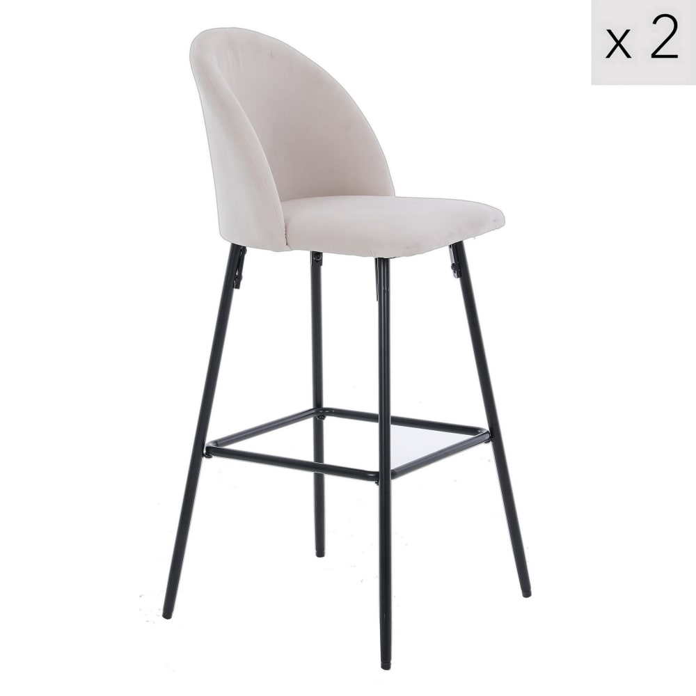 Lot de 2 tabourets de