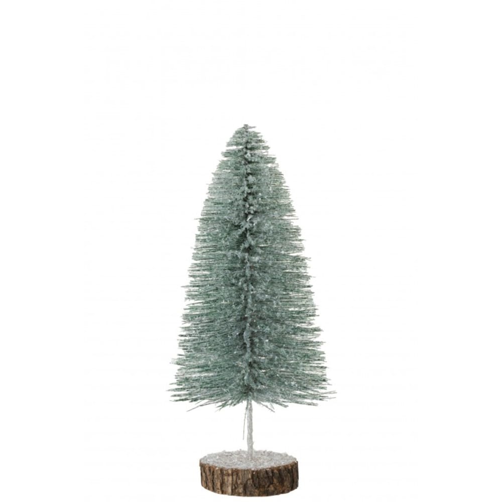 Árbol de navidad artificial de plástico verde de 16x16x38 cm