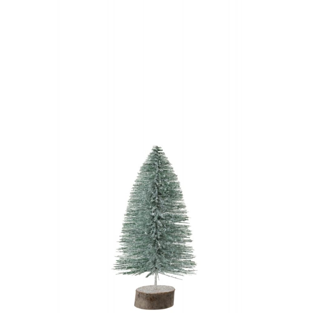Árbol de navidad artificial de plástico verde de 15x15x30 cm