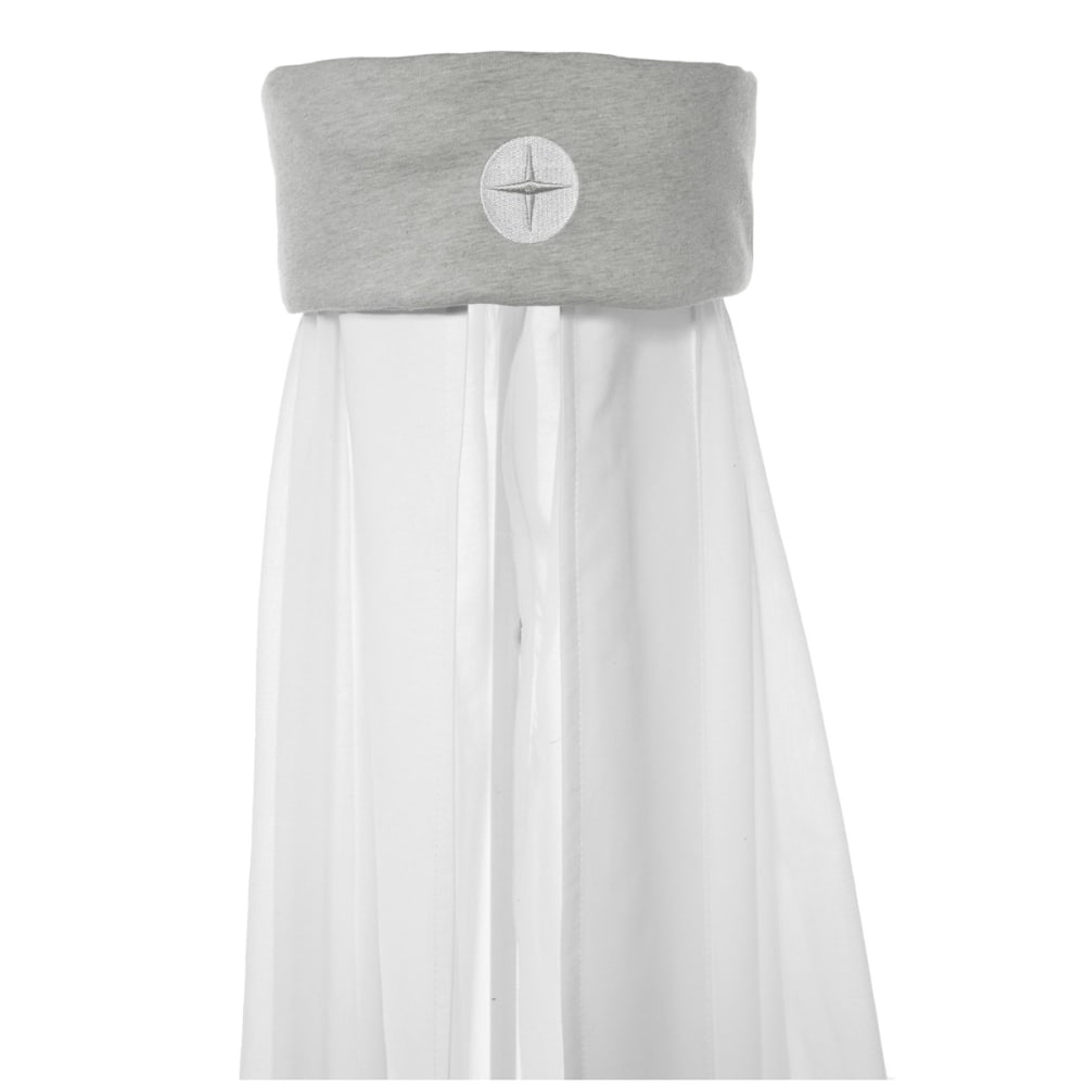 Ciel de lit bébé coton gris 160x240 cm