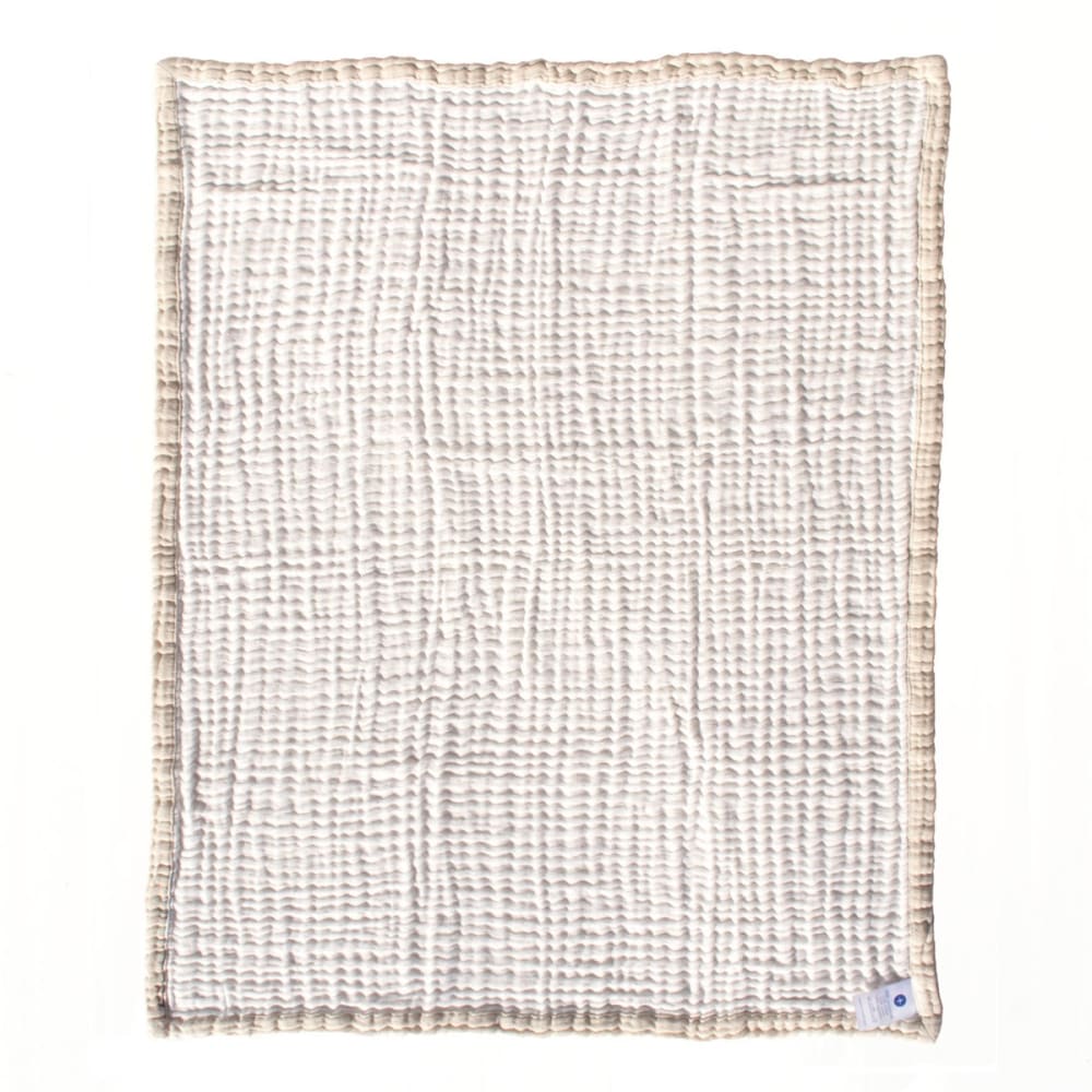 Couverture bébé mousseline coton, emmaillotage s ivoire 80×80 cm (Nordic Coast) - Image 2