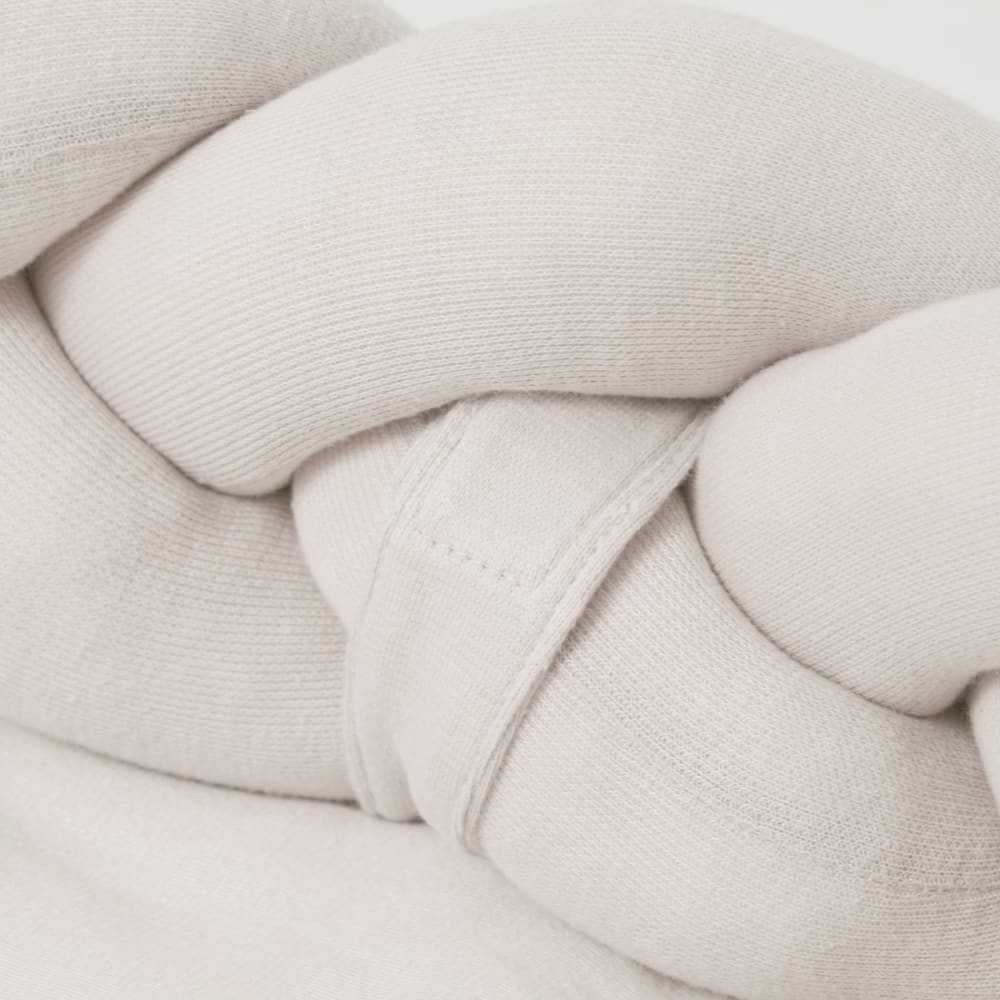 Tour de lit bébé coton tressé ivoire 90 cm - image 2