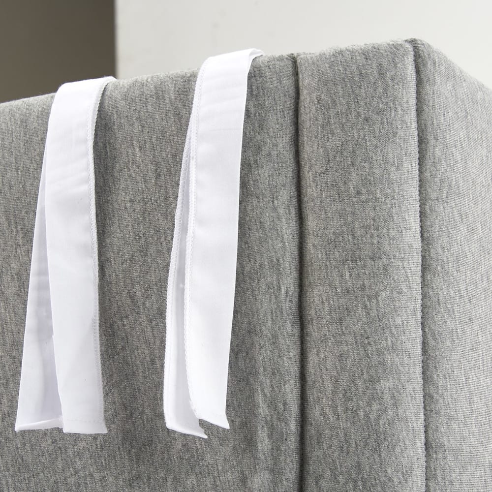 Tour de lit bébé stable coton gris 180 cm - image 3