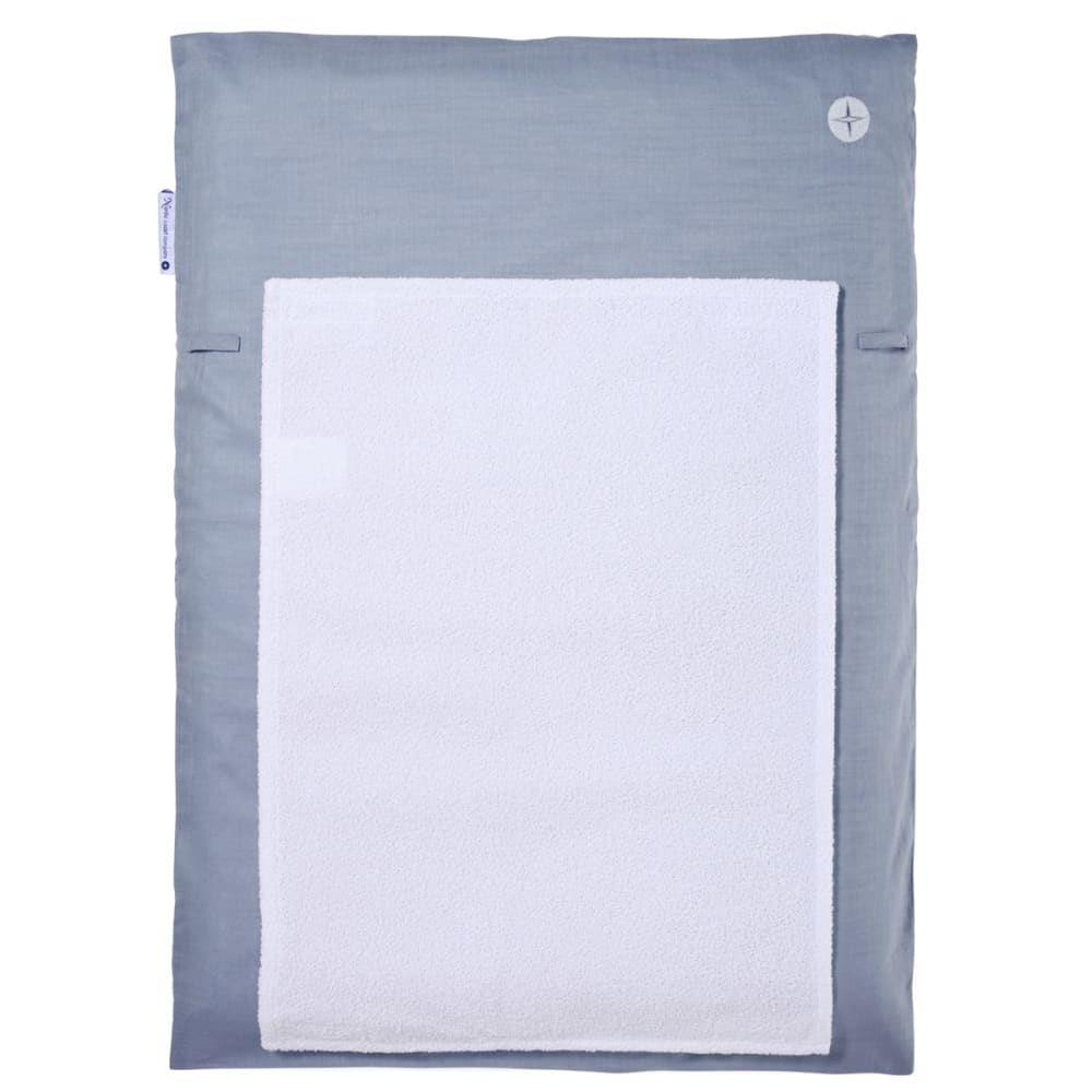 Matelas à langer lavable coton bleu 70x50 cm