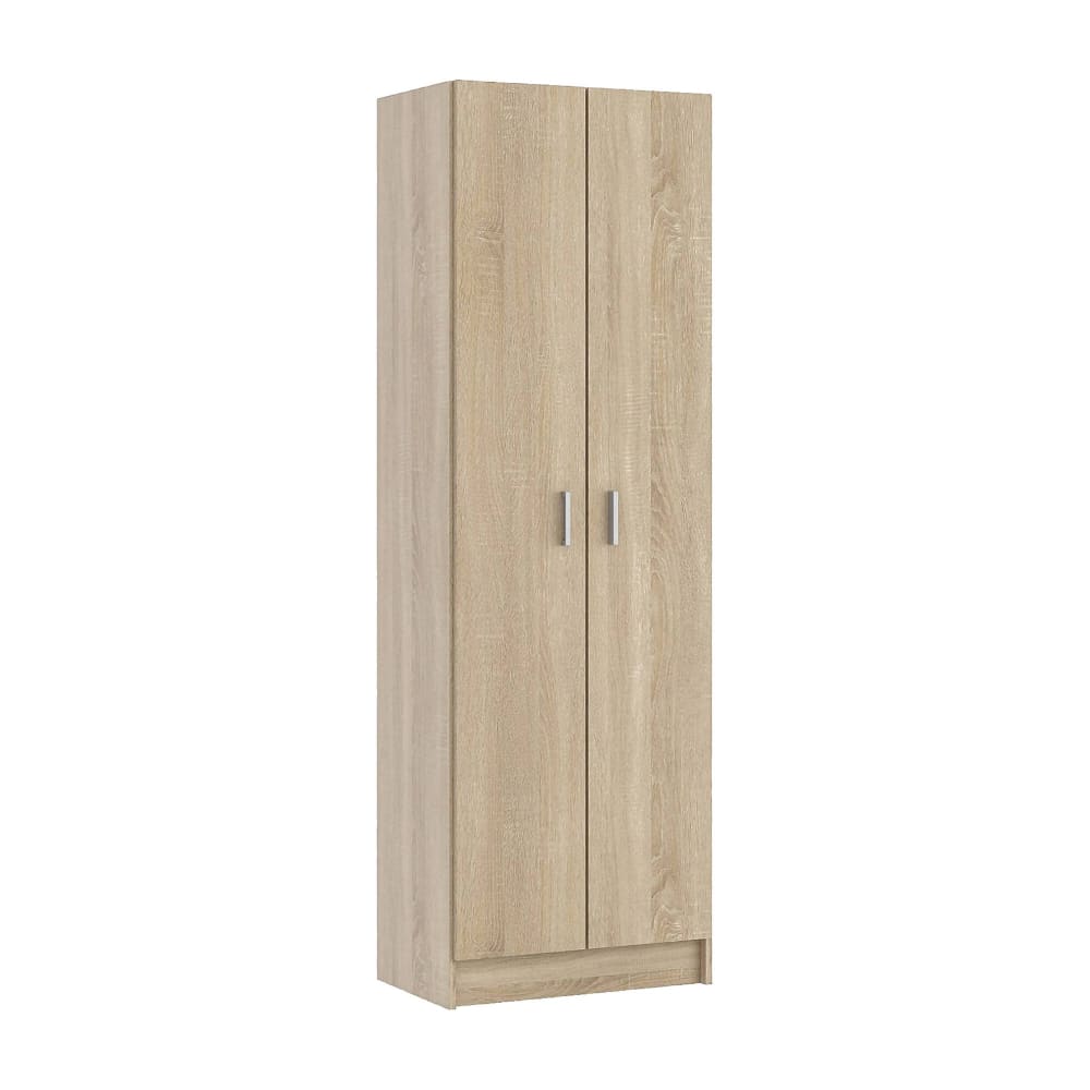 Armoire polyvalente à 2 portes effet bois beige 59x37 cm