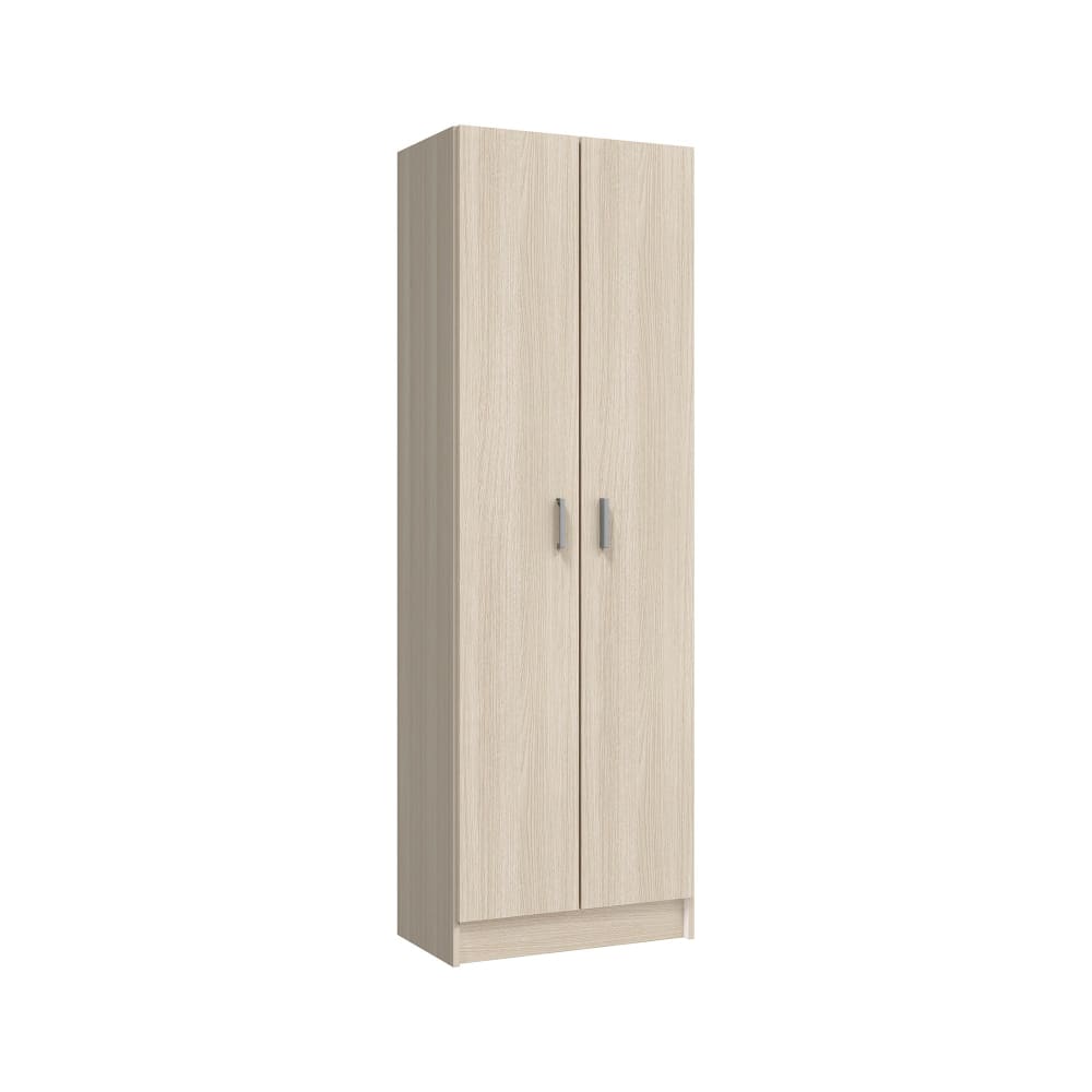 Armoire polyvalente à 2 portes effet bois beige 59x37 cm