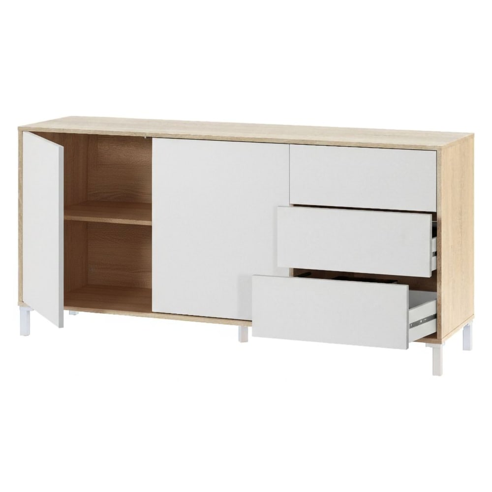 Credenza marrone rovere 41x154x75h cm - Modello Contemporaneo - Marrone - LEGNO
