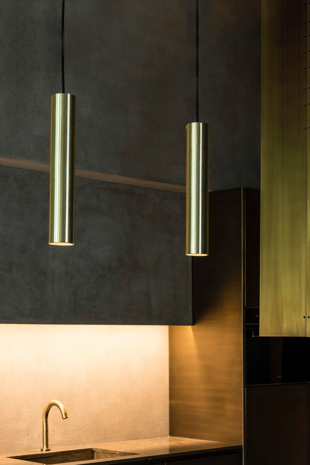 Lampada sospensione oro satinata - FARO BARCELONA