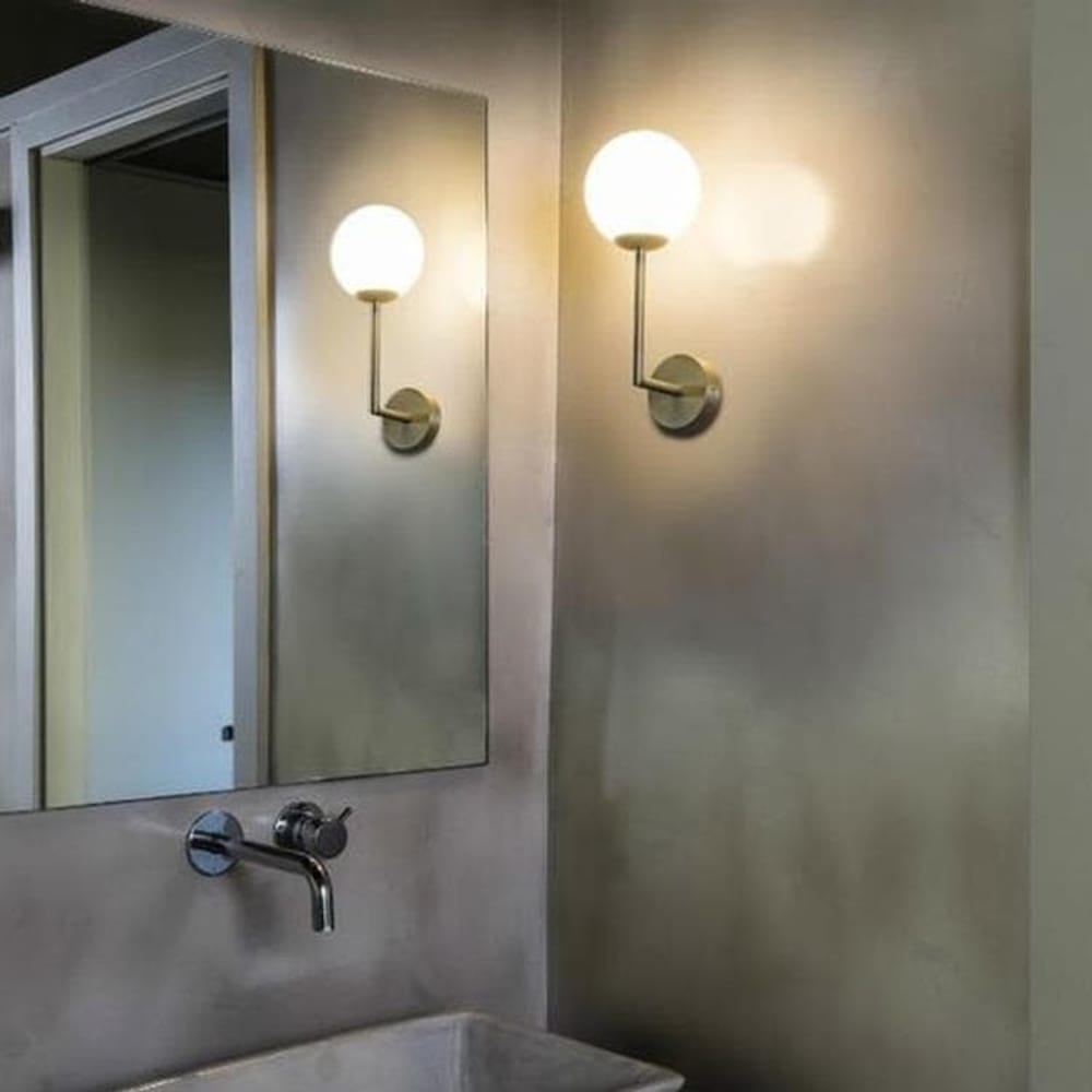 Aplique de baño metal cristal 32cm - Maisons du Monde