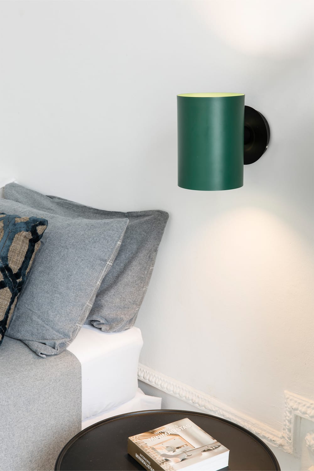 Aplique acero verde 15x23.5x23 cm - Maisons du Monde