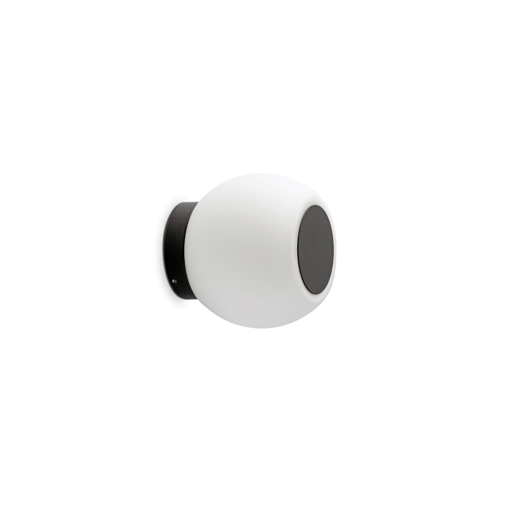 Aplique acero negro mate 14x13x14 cm