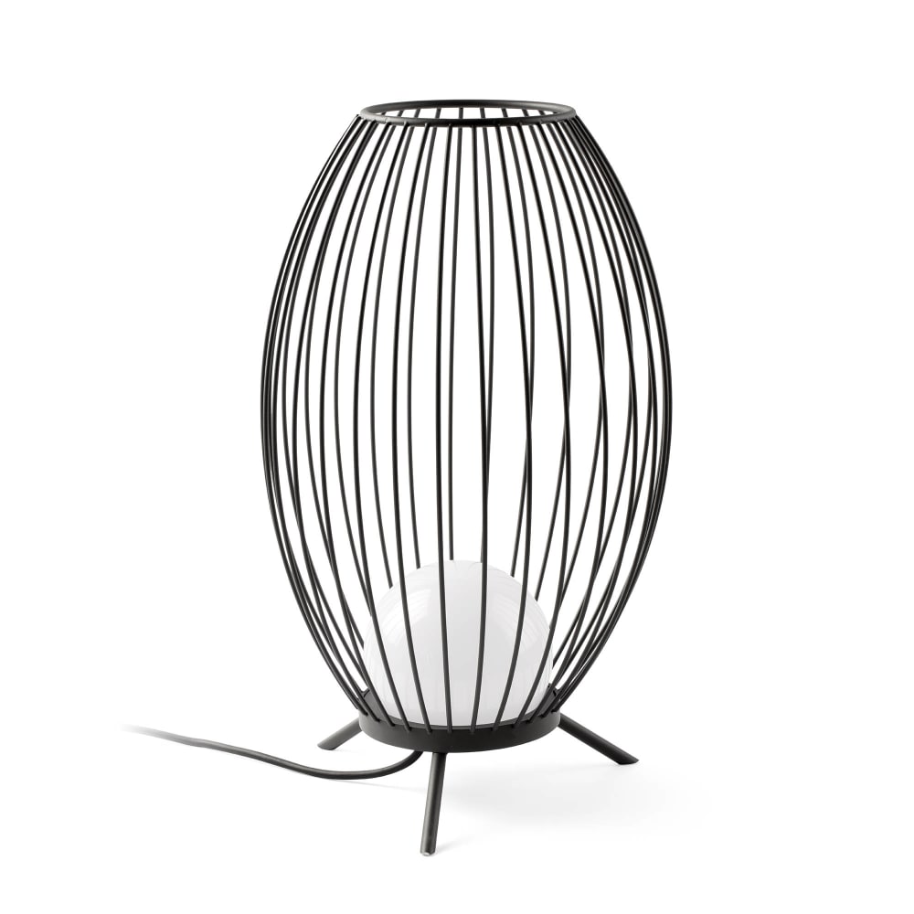 Lámpara portátil aluminio gris oscuro 13.4x13.4x57 cm