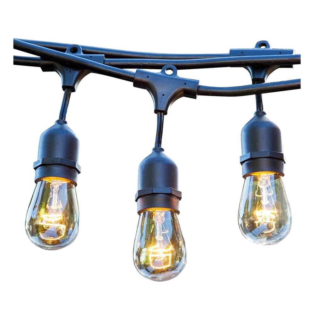 Guirlande solaire 10 ampoules Plastique Noir 6.5M