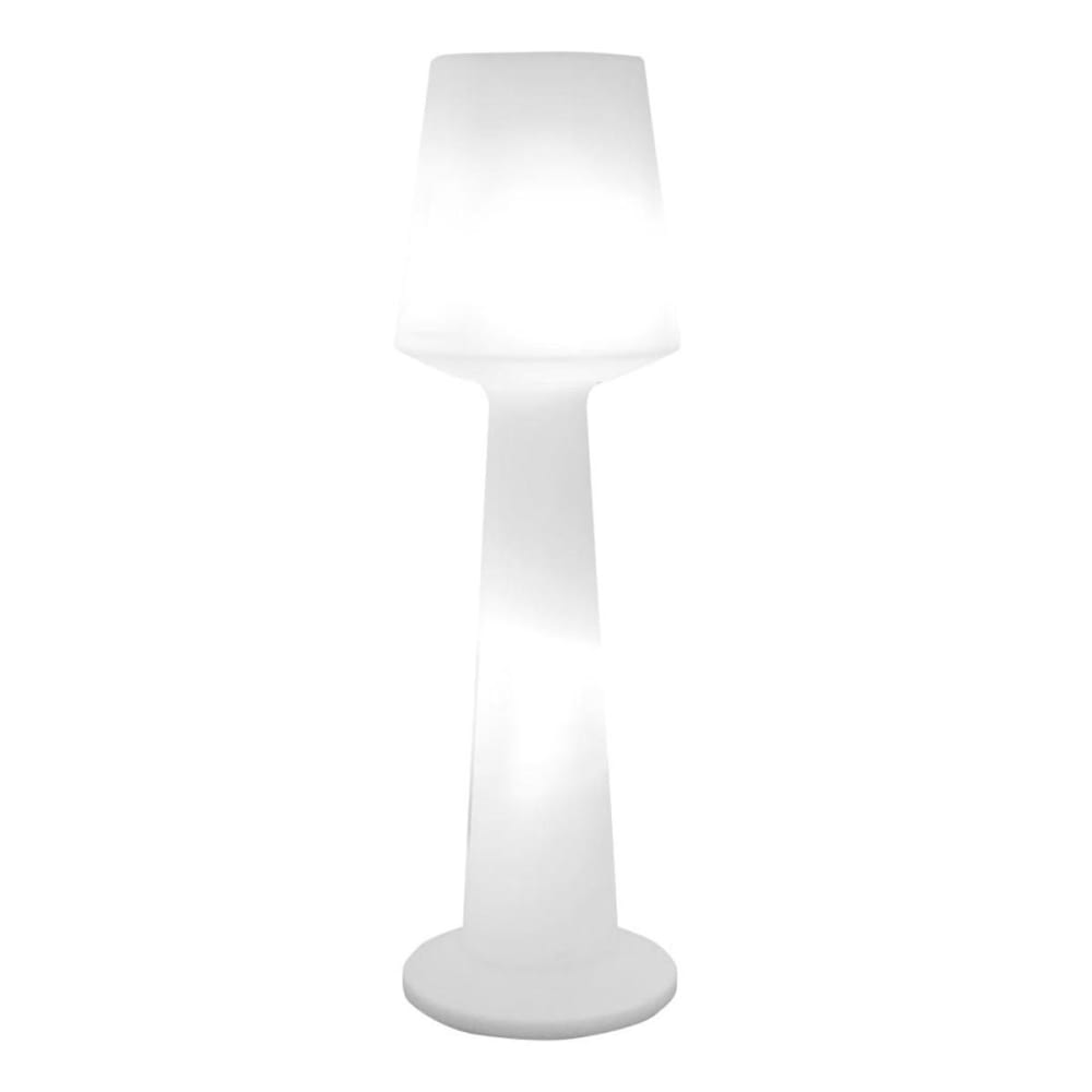 Lampadaire sans fil polyéthylène blanc h110cm