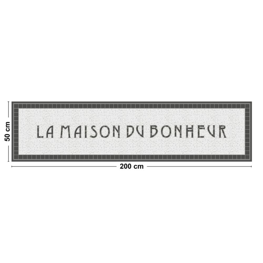Tapis antidérapant - vinyle - int./ext. - gris - 50x200cm - Maisons du Monde