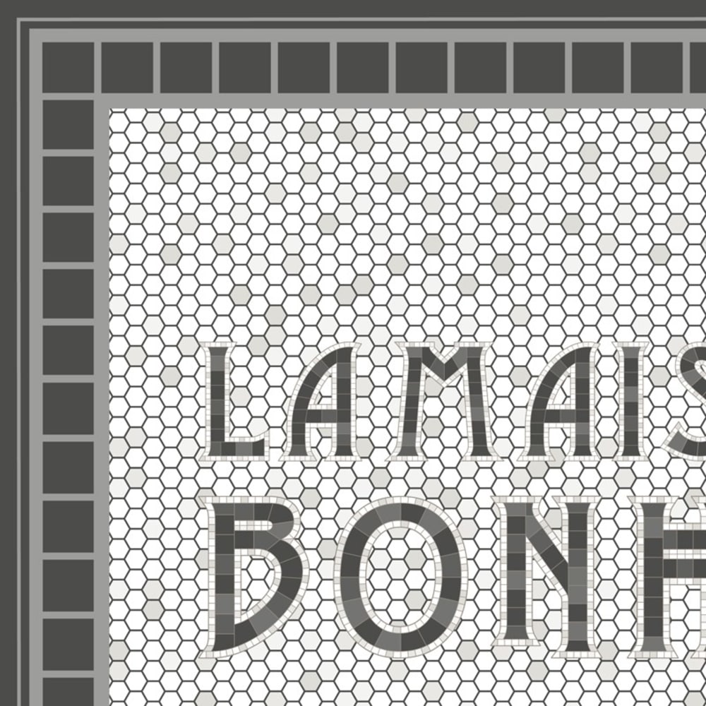 Tapis antidérapant - vinyle - int./ext. - gris - 120x200cm — vue 4