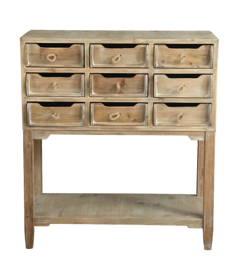 consola de madera con 8 cajones