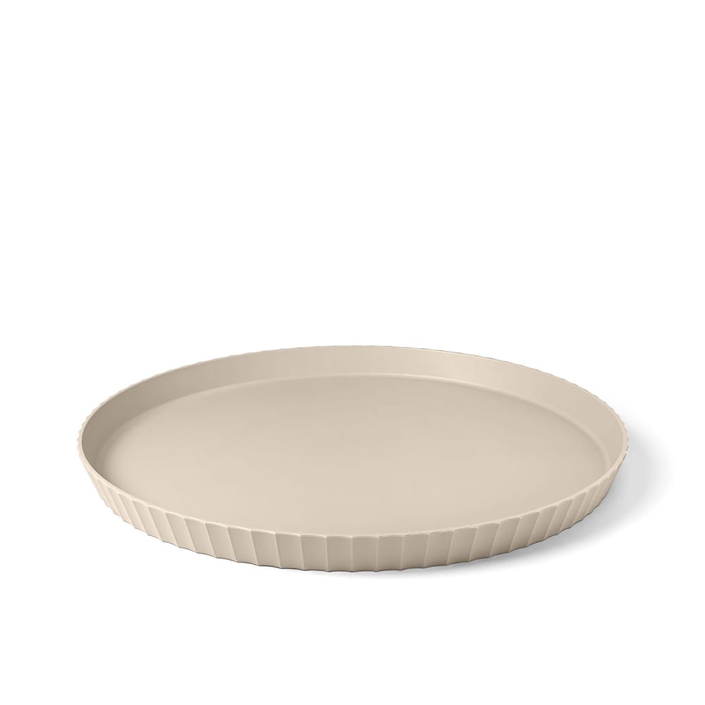 Vassoio opaco in polipropilene tortora diam. 40 cm - Modello Contemporaneo - Talpa - PP - Polipropilene