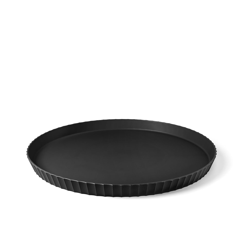 Vassoio opaco in polipropilene nero diam. 40 cm - Modello Contemporaneo - Nero - PP - Polipropilene
