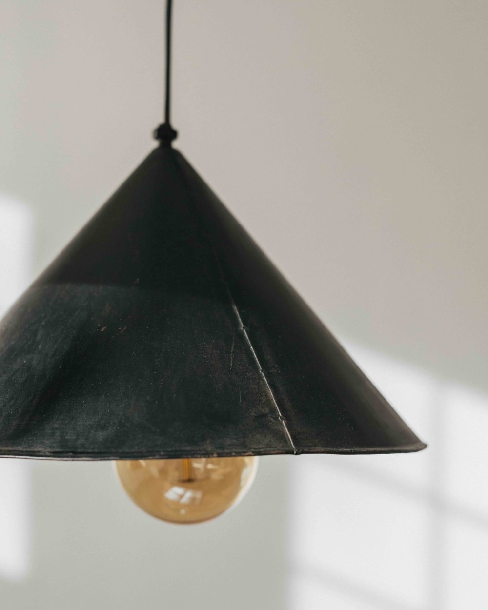 Lámpara colgante con pantalla de hierro color negro 30 cm - Maisons du Monde