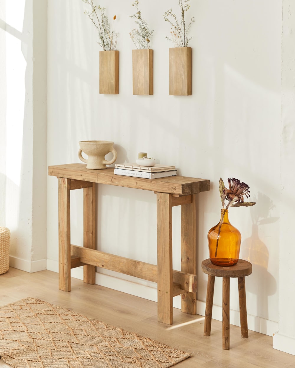 Console étroite en sapin massif - Maisons du Monde