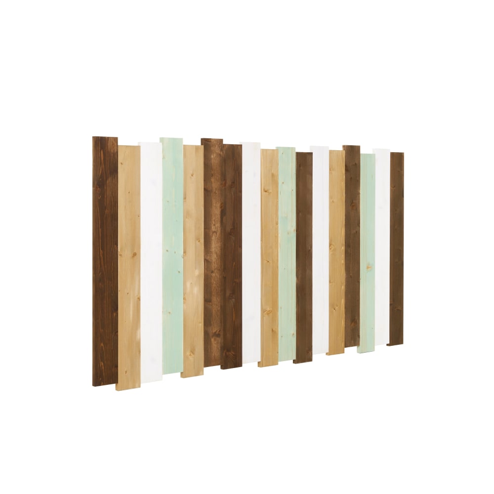Testiera abete massello multicolore 160 cm - Modello Contemporaneo - Multicolore - LEGNO
