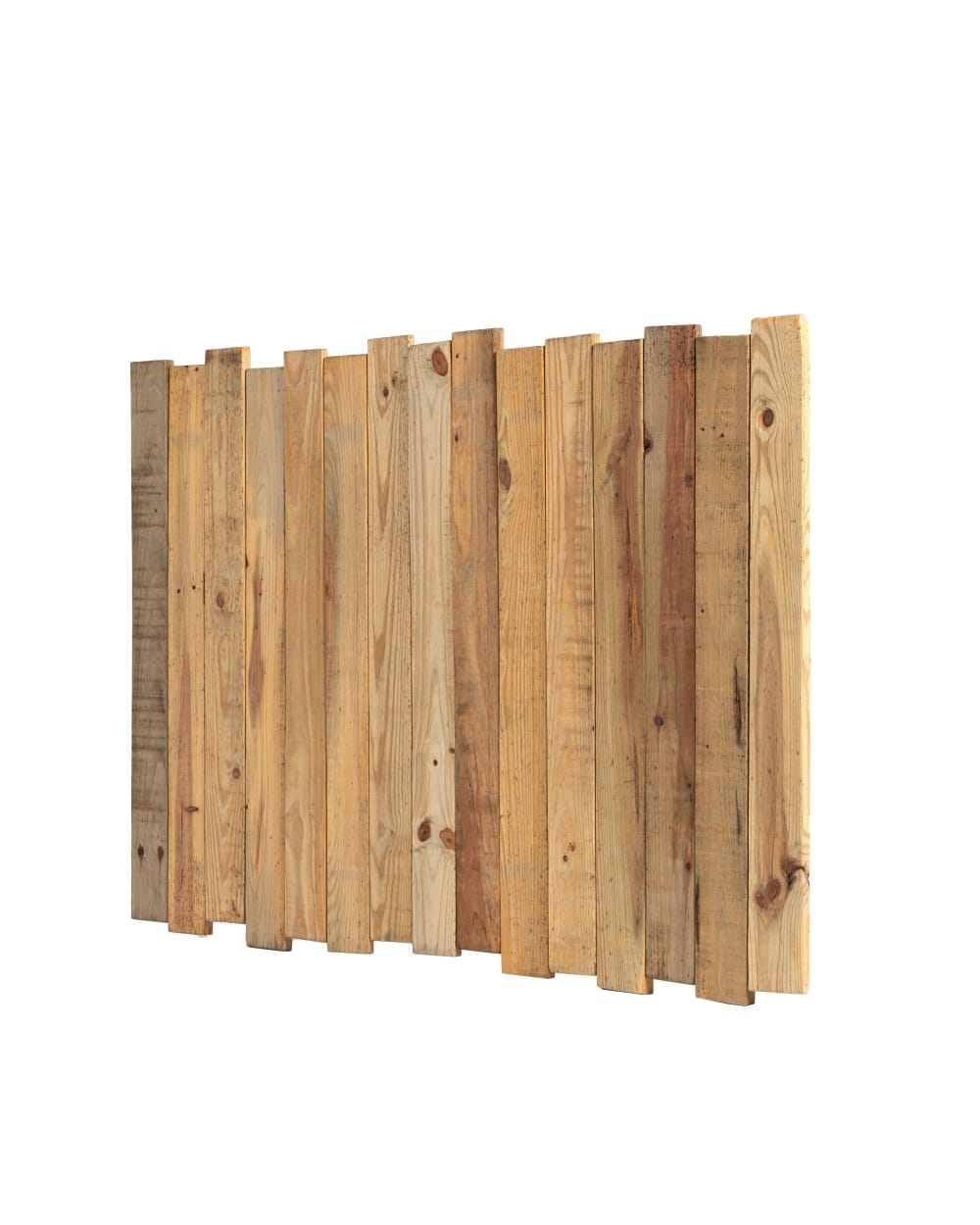 Tête de lit en bois de sapin marron 162 cm