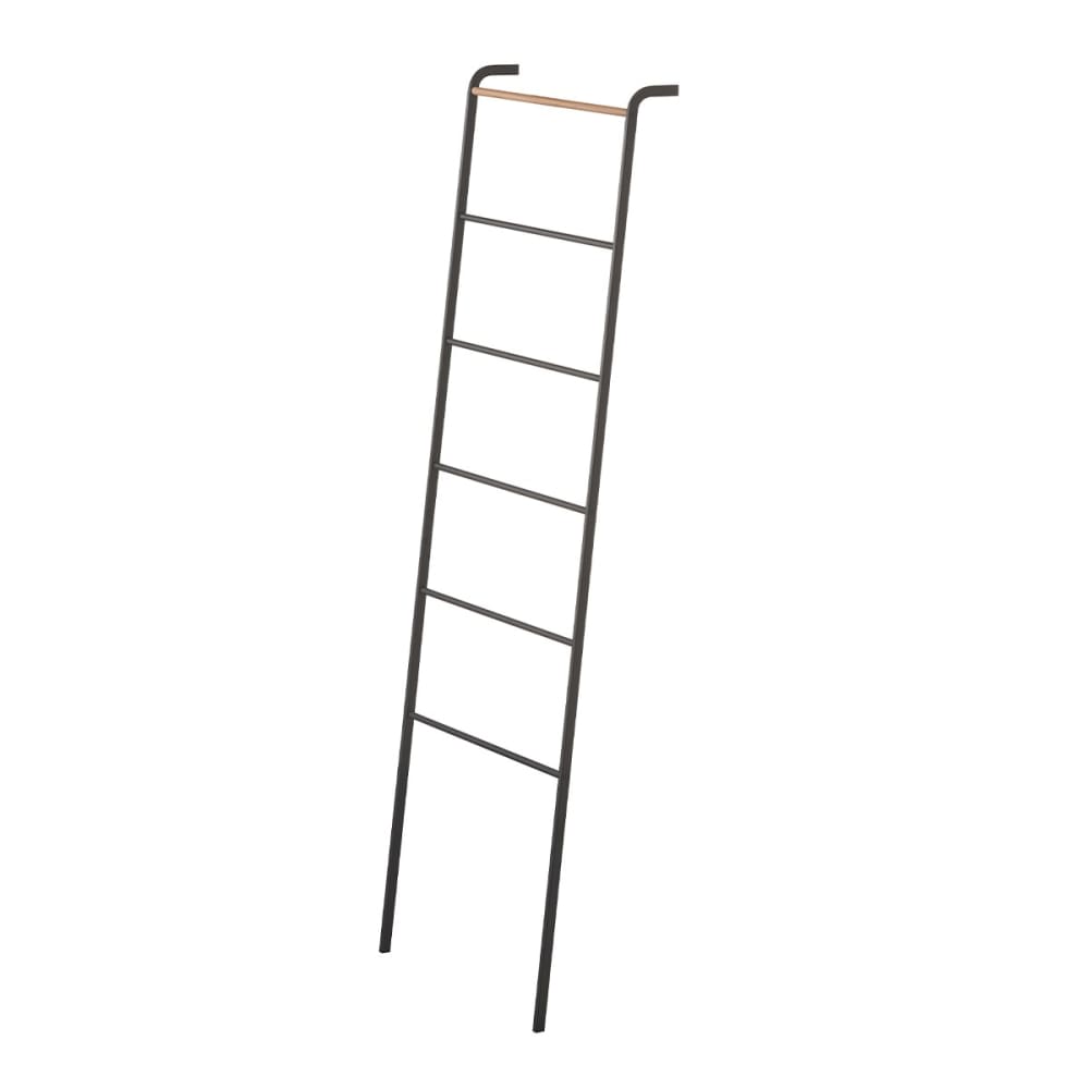 escalera toallero con 6 barras - h160 cm - negro