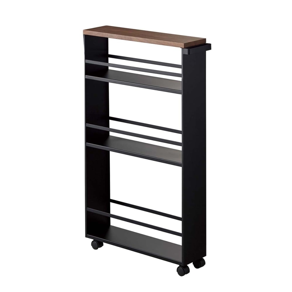 Desserte de rangement en acier - l47,5 cm - noir Desserte de rangement en acier - l47,5 cm - noir