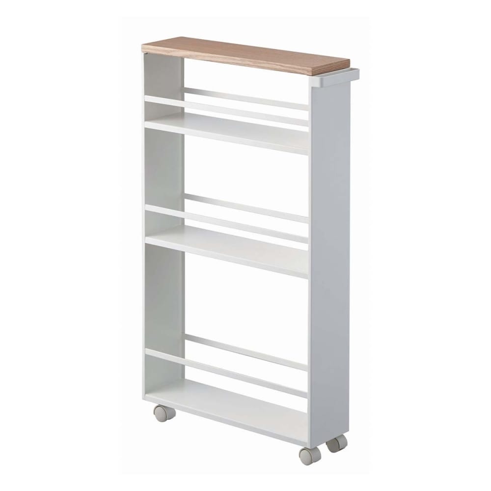 Desserte de rangement en acier - L47,5 cm - Blanc