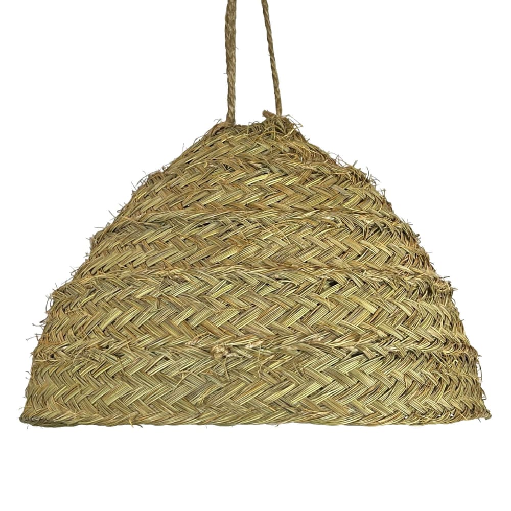 Lampe en fibres naturelles en forme d'igloo D.40 cm