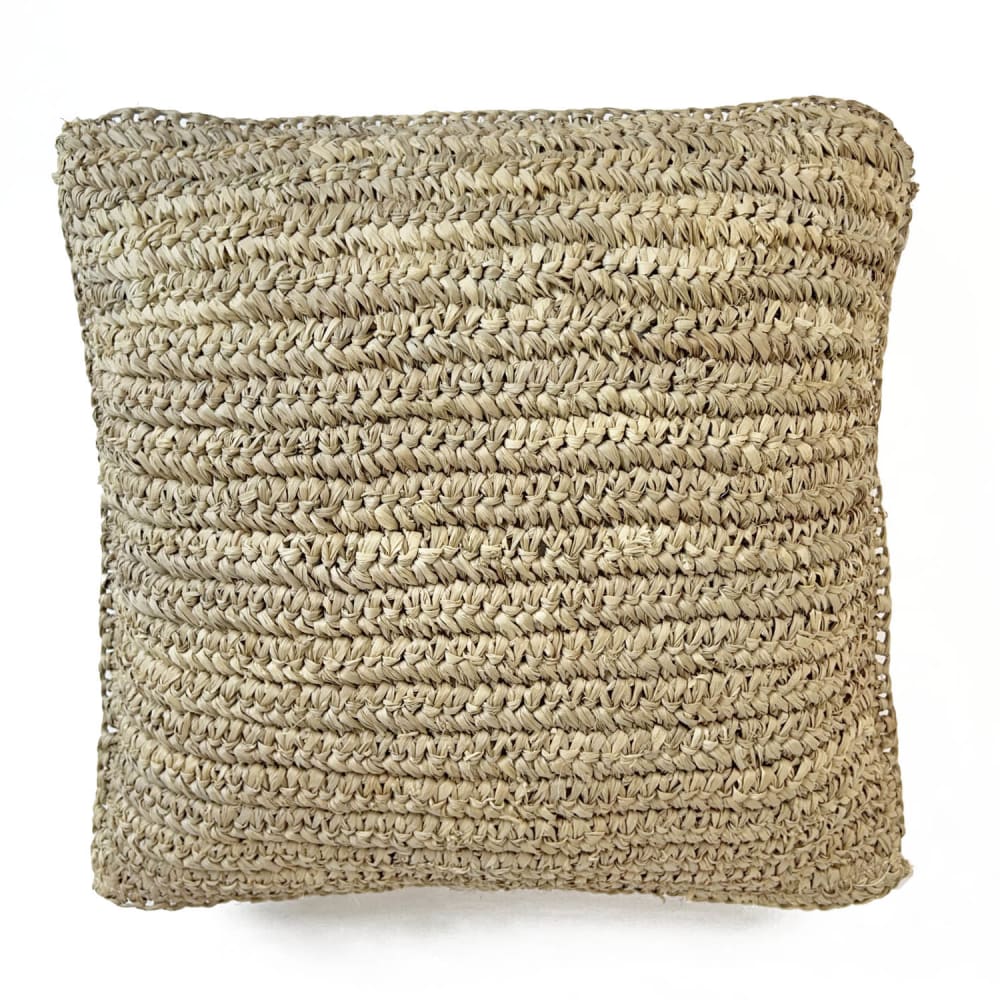 NATYAL Kissenbezug aus Naturraffia 50 x 50 cm style seaside Beige Naturfasern