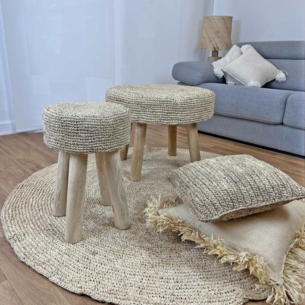 Kissenbezug aus Naturraffia 50 x 30 cm - Maisons Du Monde