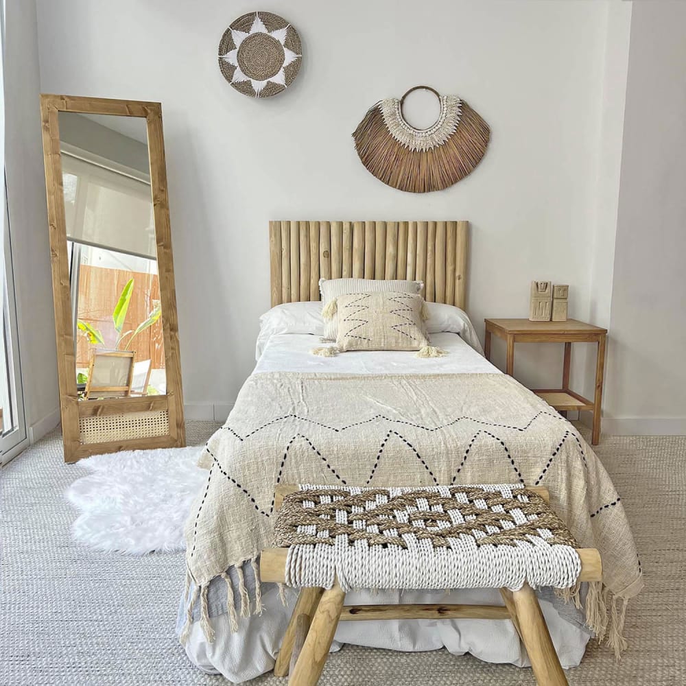 Cabeza de esparto jirafa decoración de pared 42 x 30 cm - Maisons du Monde