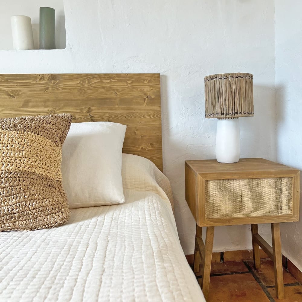 Cabeza de esparto rinoceronte decoración de pared 50 x 25 cm - Maisons du Monde