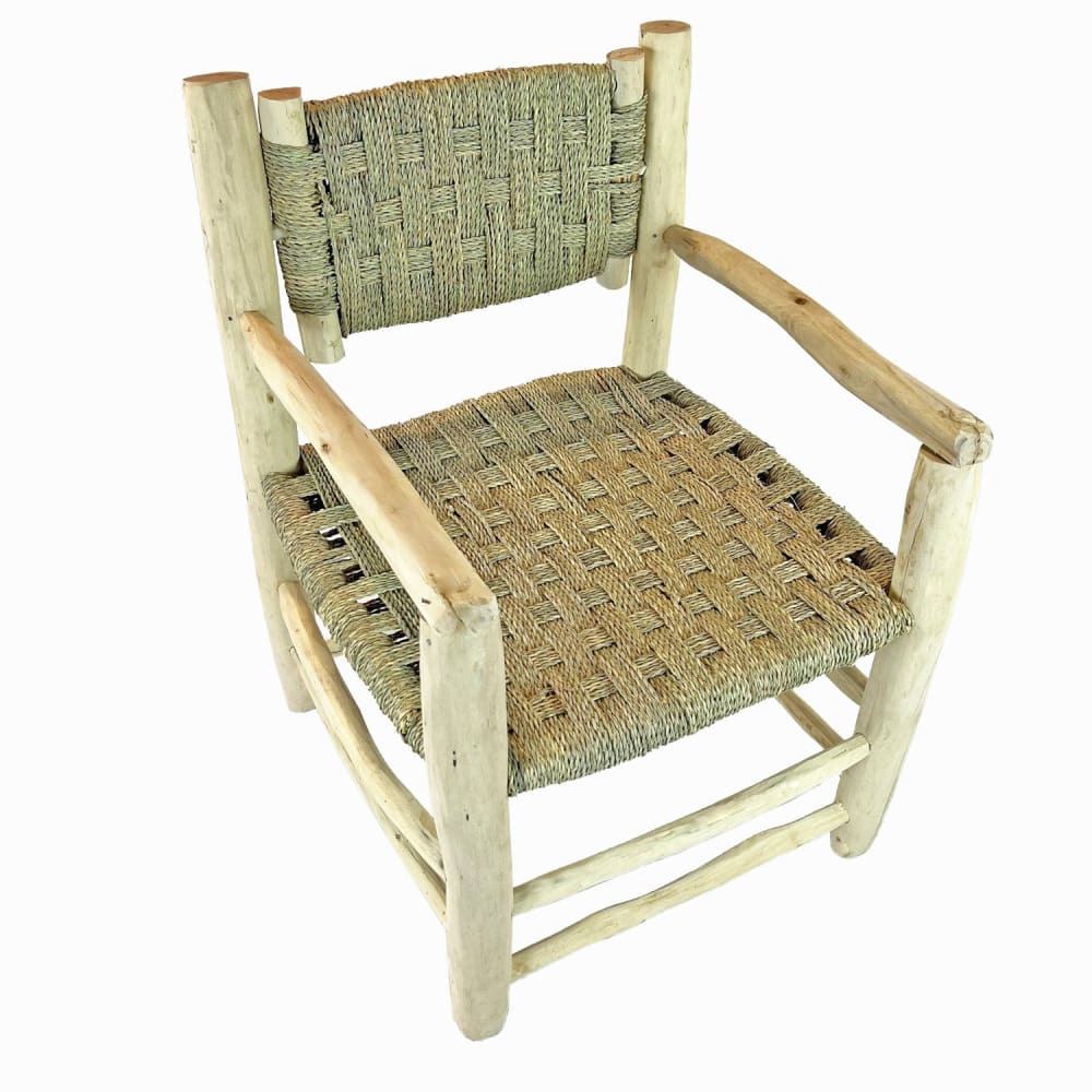Fauteuil en bois avec - assise