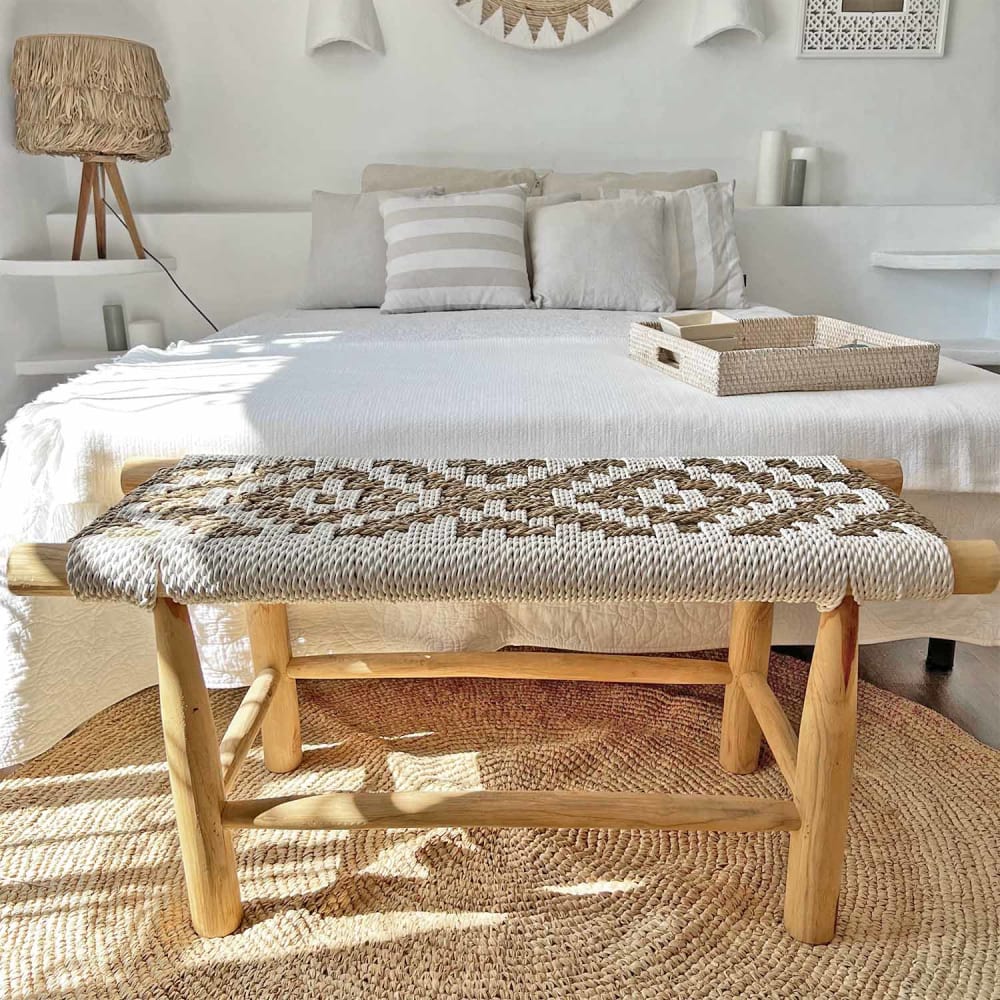 Malle en fibres naturelles 60 x 40 x 40 cm - Maisons du Monde