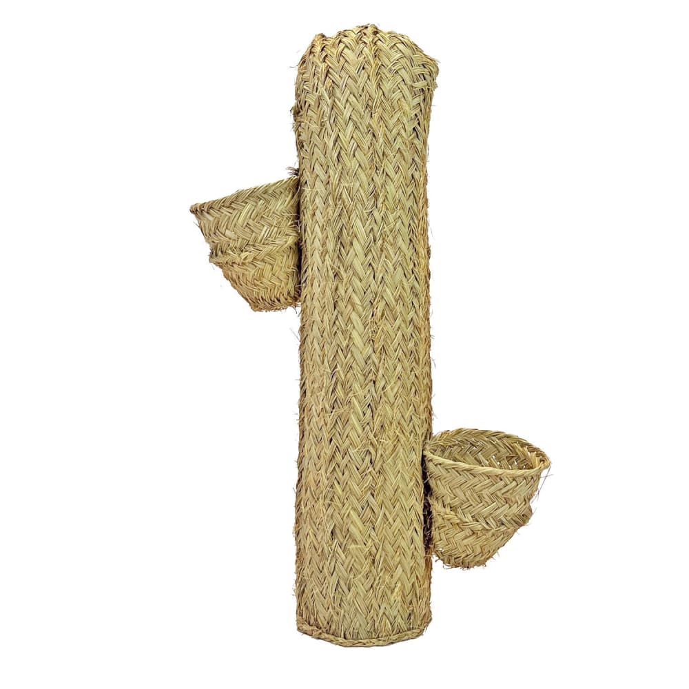 Jardinière en forme de cactus en fibres naturelles 145 cm