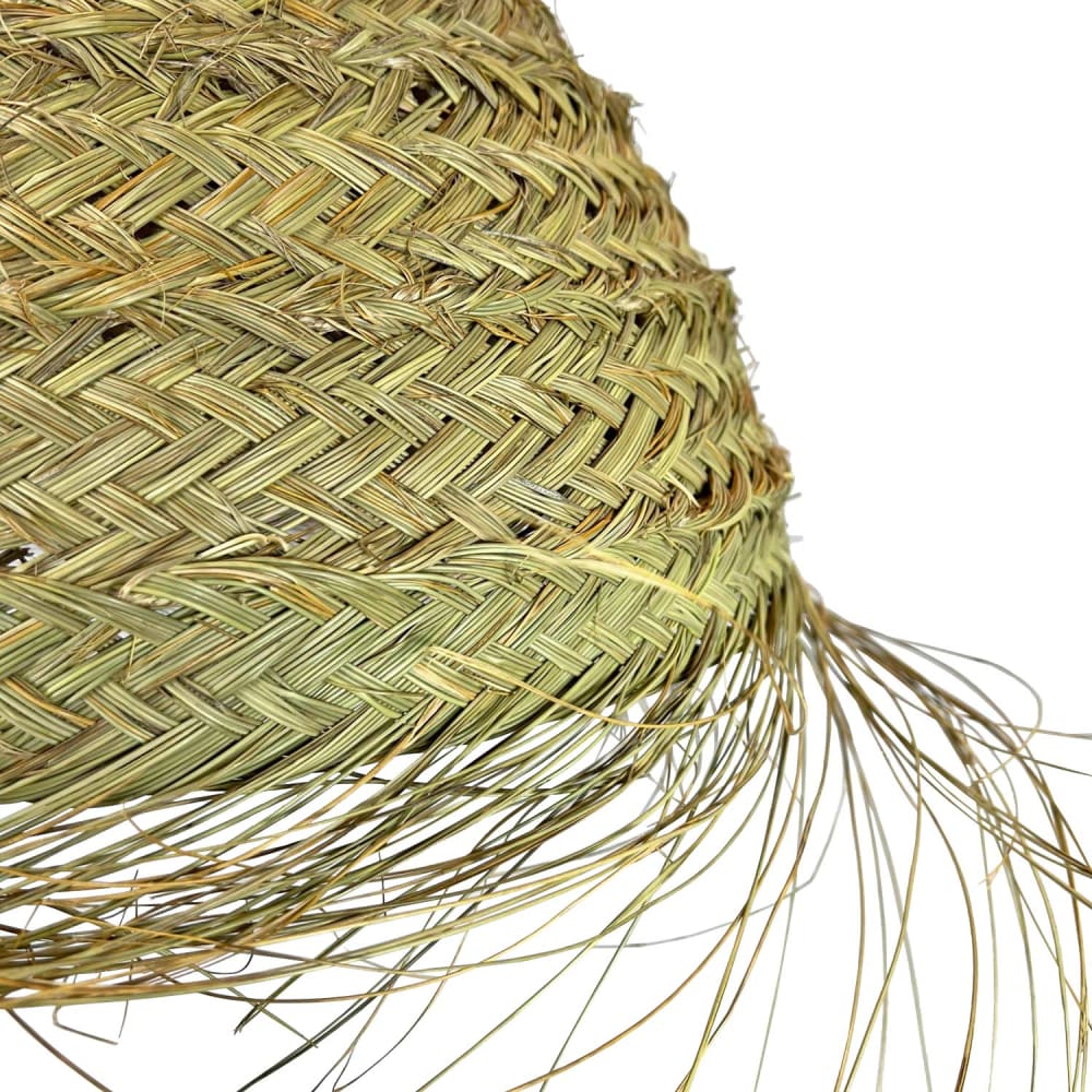 Lampe suspension à franges en fibres naturelles d. 50cm — vue 3