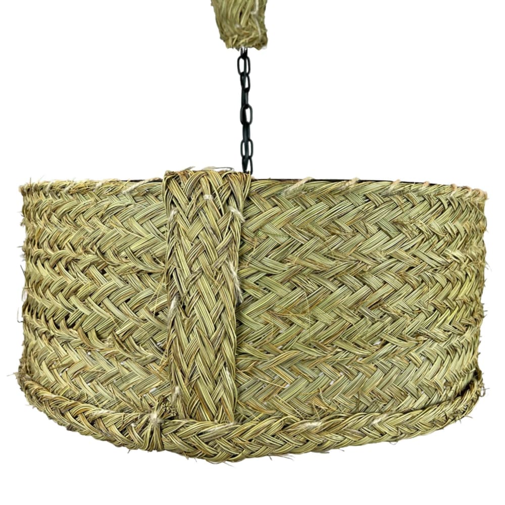 Lámpara redonda de esparto d. 52 cm