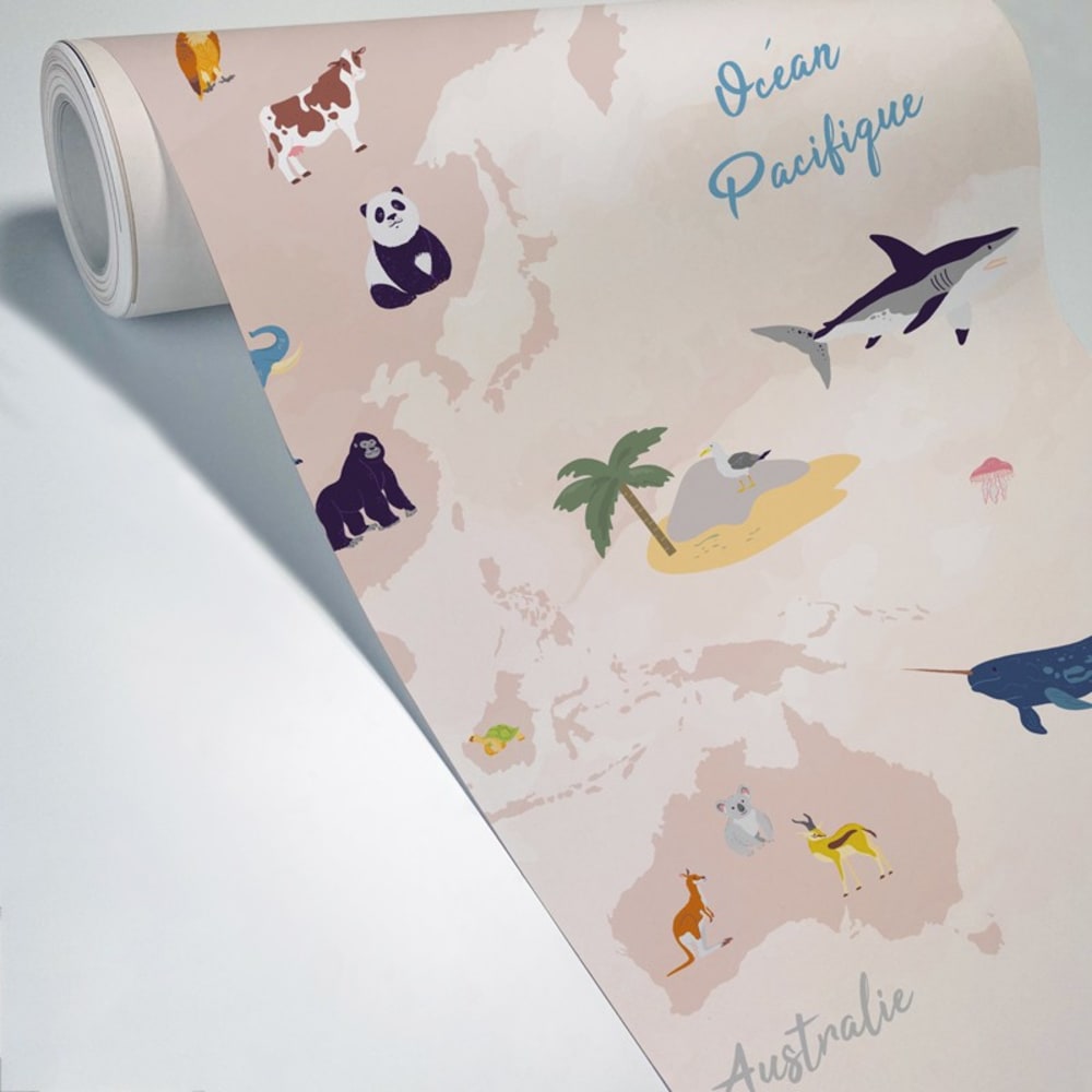 Papier peint panoramique - 7 lés : 336 x 270 cm - Beige - 99DECO (99Déco) - Image 1