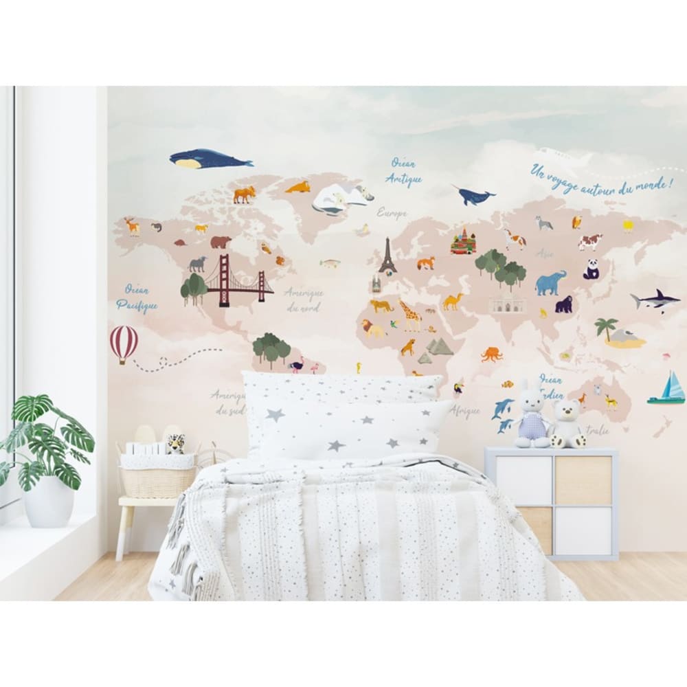 Papier peint panoramique - 7 lés : 336 x 270 cm - Beige - 99DECO (99Déco) - Image 2