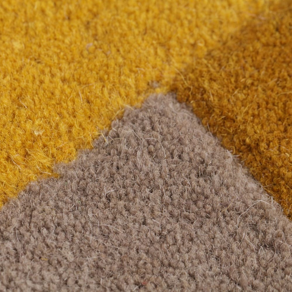 Tapis de couloir en laine jaune 60x230 cm — vue 4