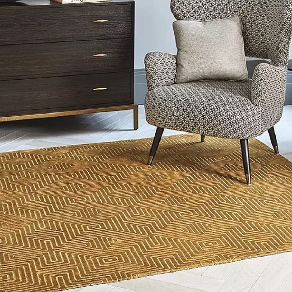 Tapis de salon en Viskoseorange 120x170 cm - Maisons du Monde