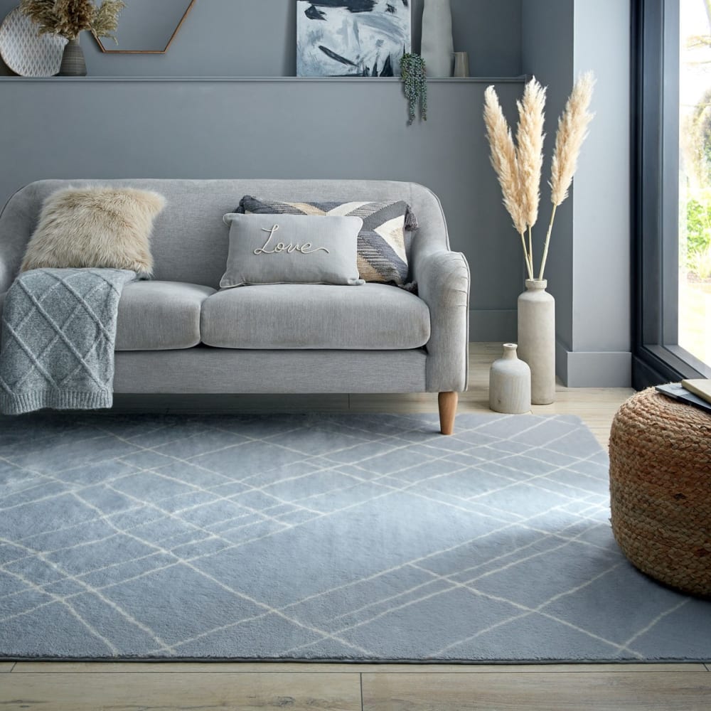 Tapis style berbère en acrylique gris 120x170 cm — vue 3
