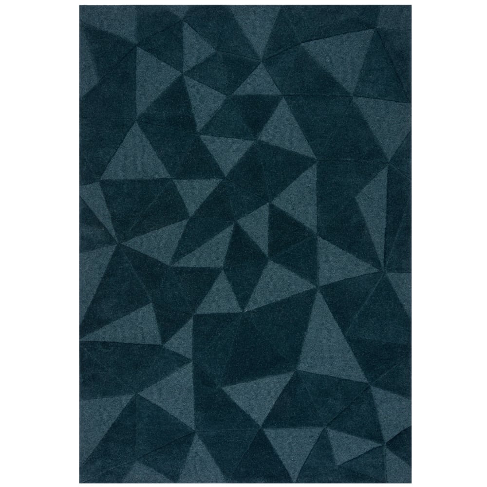 Tapis de salon moderne en laine gris foncé 120x170 cm - Maisons du Monde