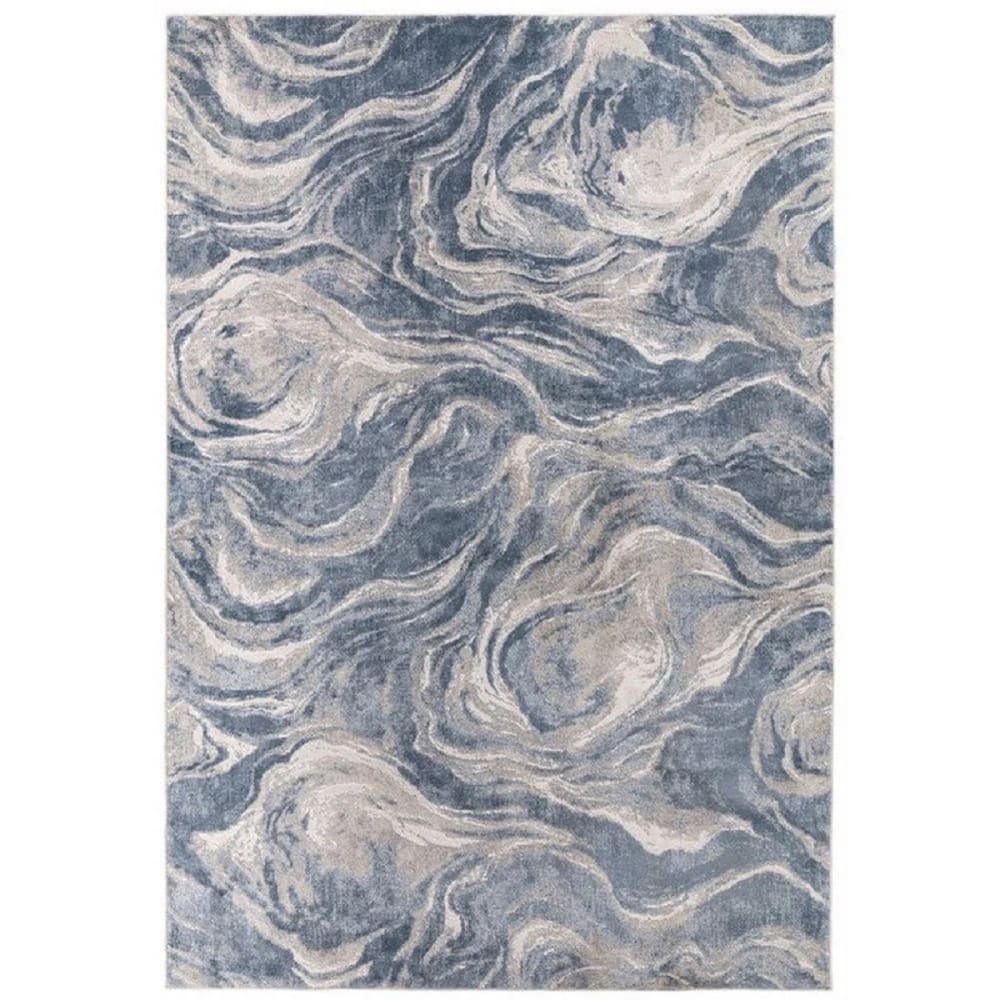 Tapis de salon en Viskosebleu 120x170 cm