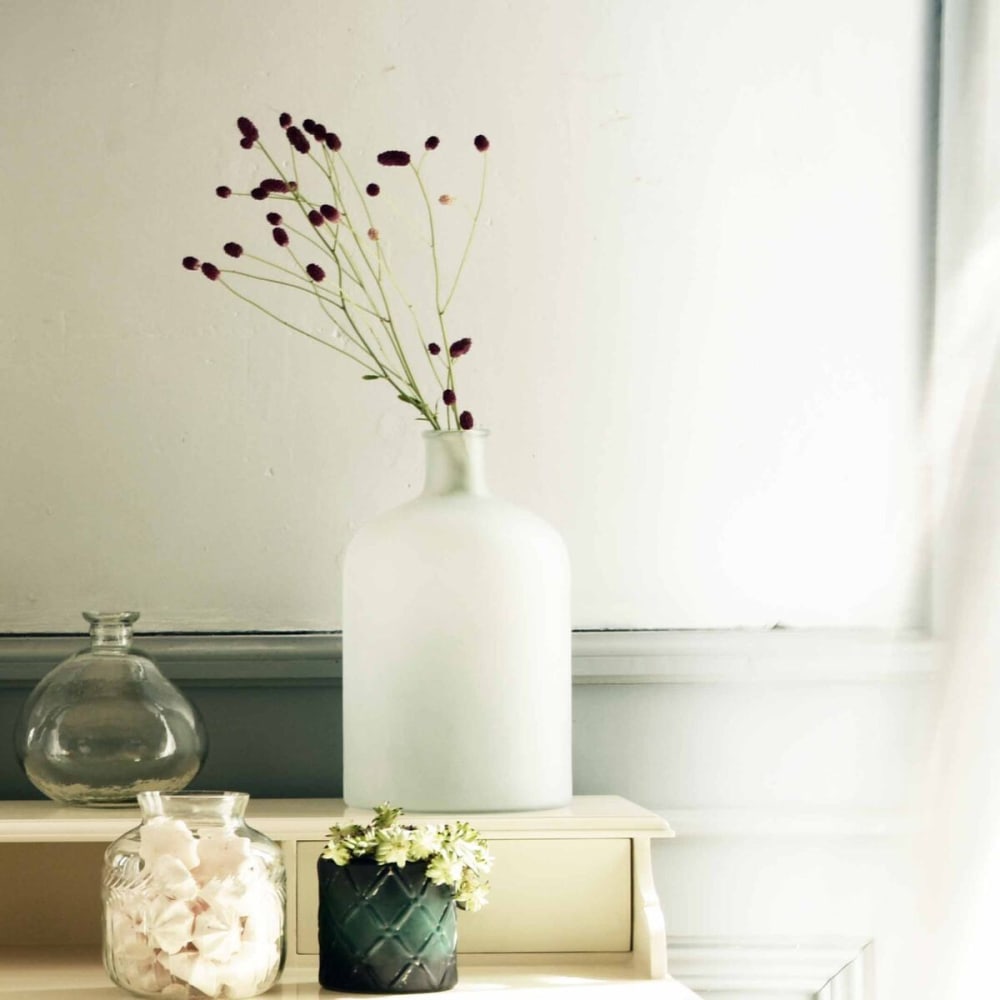 Bonbonne en verre dépoli forme bouteille h31 cm — vue 3