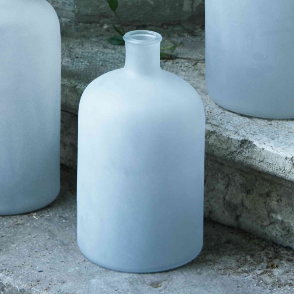 Bonbonne en verre dépoli forme bouteille h31 cm — vue 4